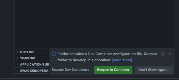 Open in DevContainer Diagram